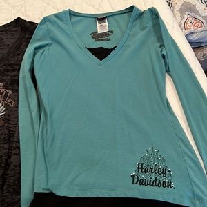 Harley Davidson shirts, worn once each. Size medium, smoke free home.